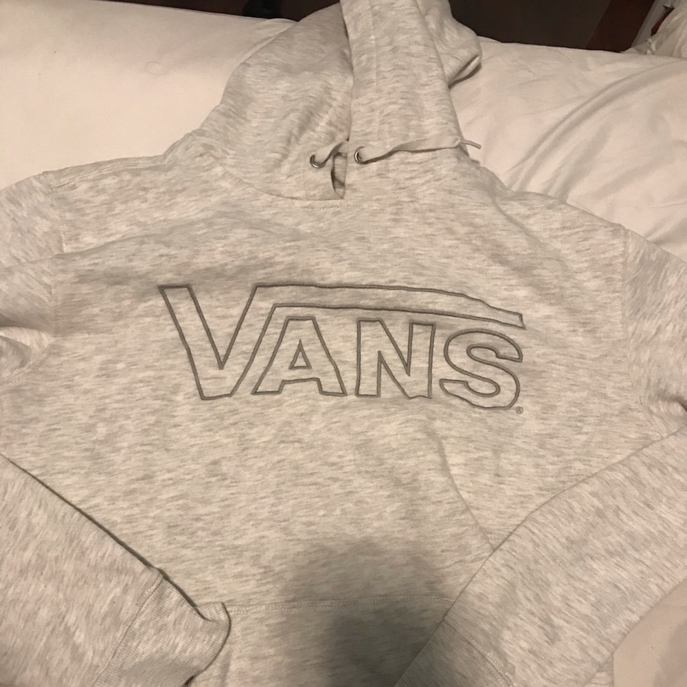 Grayish White Vans Hoodie